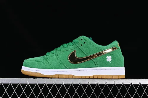 All categories Nk SB Dunk series Nk SB Dunk Low low-top sneakers Nk SB Dunk Low Pro green gold SB smashed backboard fashion casual sneakers BQ6817-303